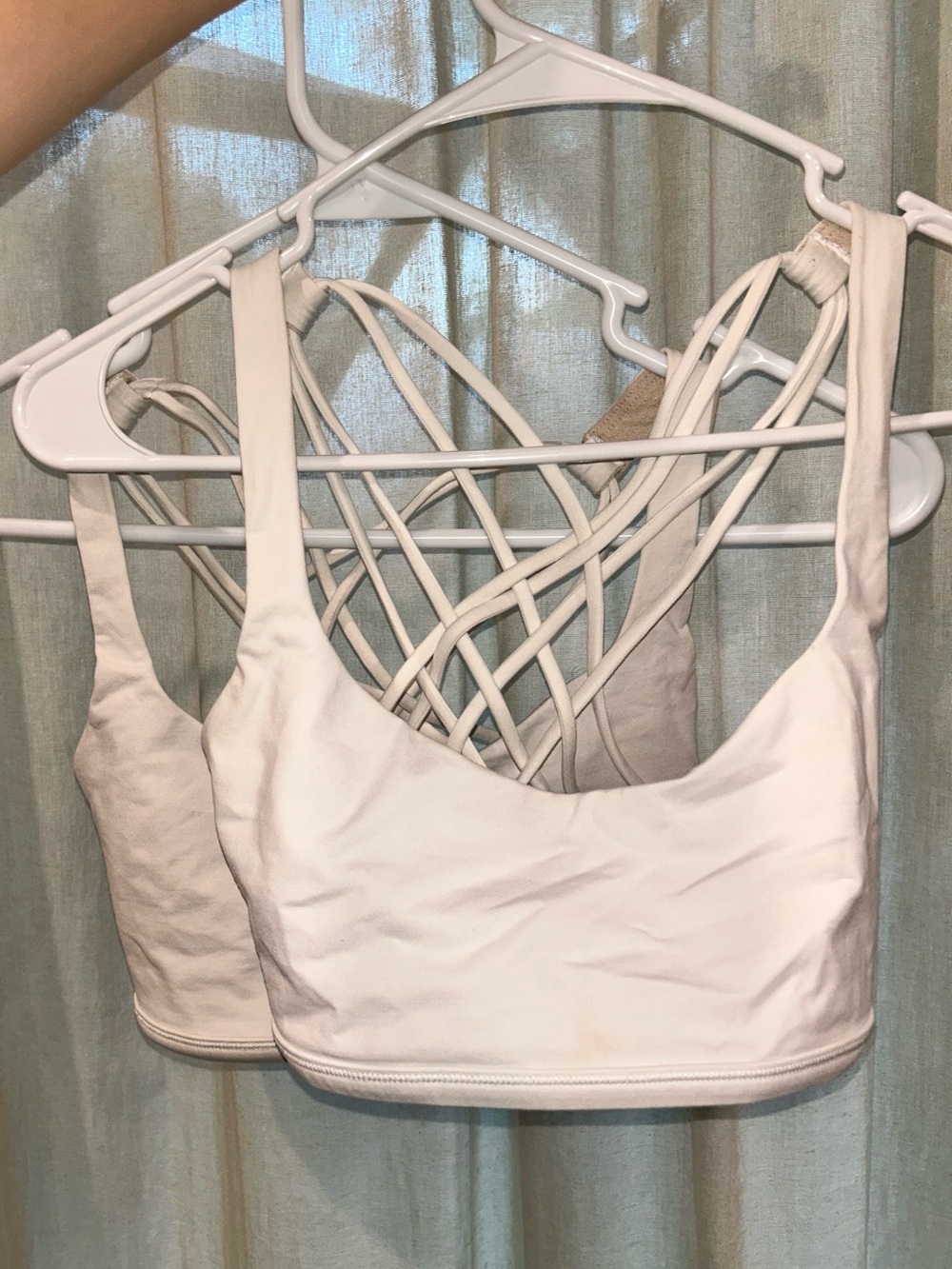 lululemon athletica White Strappy Back Sports Bra